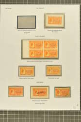 1893: 10 c. Orange Issue 1893: 10 c. orange, stamp and proof balance, ...