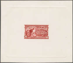 1902: 10 c. Ultramarine Issue 1902: 10 c. large trial colour die ...