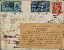 1902: 10 c. Ultramarine Issue 1902: 10 c. ultramarine, affixed ...