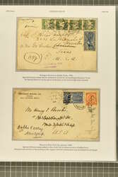 1902: 10 c. Ultramarine Issue 1902: 10 c. ultramarine, postal history ...