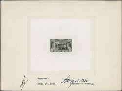 1925 20 c. Black Issue 1925: 20 c. black, appoved large die proof on ...