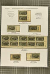 1925 20 c. Black Issue 1925: 20 c. black, plate number study, ...