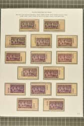 1927 10 c. Gray-Violet Issue 1927: 10 c. grey-violet study of plates, ...