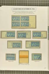 1944 13 c. Blue & 17 c. Orange Issue 1944: 13 c. blue and 17 c. ...
