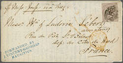 1863/72: 1 d. brown, a single example used on voluminous 18 July 1867 ...