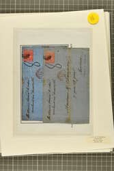 1860/63: 4 d. rose, the collection of covers (8) to France or India, ...