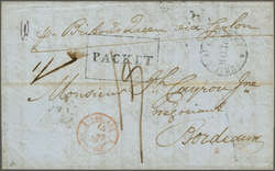 1849: Entire letter from Port Louis to Bordeaux endorsed "Per British ...