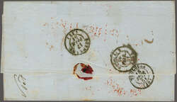 1850: Cover from Port Louis to Bordeaux and readdressed to Toulouse, ...