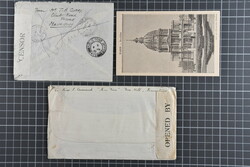 1940/44: Covers/cards (3) showing the re-use of the 1850 (!) numeral ...