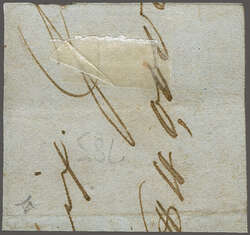 1859 (Dec): Dardenne 1 d. vermilion on horizontally laid paper, a ...