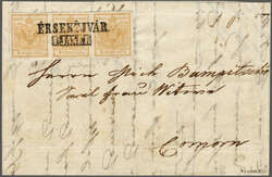 Ungarn, 1850: 1 Kr. hellbraunorange Type Ia im waagerechten ...