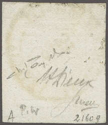 Segnatasse per Giornali / Zeitungsstempelmarke 1858: 4 kr. rosso ...