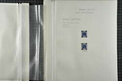 1918/44: Collection on leaves with 1918 1 pi. indigo unused (2, ...