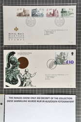 1840: Collection with 1 d. black used (2) and 1840 2 d. blue used, ...