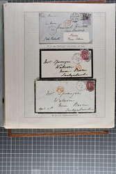 1840: Collection with 1 d. black used (2) and 1840 2 d. blue used, ...