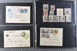 1877/1942 (ca.): Interesting group of 30 covers and cards, together ...
