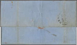 1860: Prepaid entire letter from Nevis to London, endorsed 'per ...