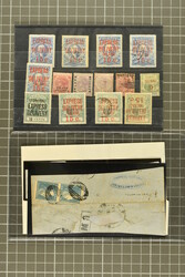 1857/1904: Classic period mixed group with 1857/59 Post Paid 1 d. red ...