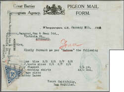 1903 (Jan. 8): Agency Blue Triangular 6d. perf. 11½ to 12, used on ...