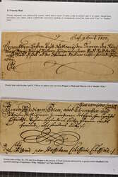 Paar Period 1624-1722, 1635/1705: Selection of nine Entire letters ...