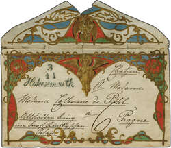 Pre-philatelic decorative envelope 1843ca (Nov 3): Decorative ...