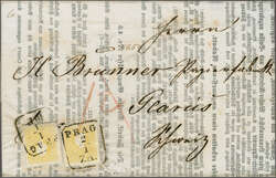 Mail abroad - Switzerland; 1860 (Jan 1): Printed matter Entire letter ...