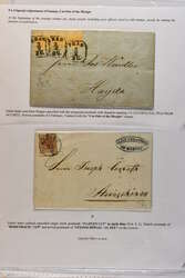 Balance of the collection; 1850/58: Selection 18 covers with ...
