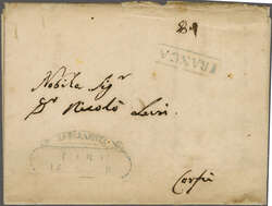 British Protectorate 1815-1864 1830/55: Entire letters (2) with ...