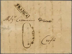 British Protectorate 1815-1864 1830/55: Entire letters (2) with 1829 ...