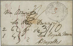 British Protectorate 1815-1864 1841: Cover, second sheet of entire ...