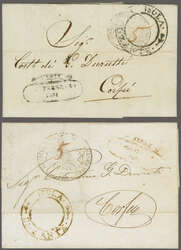 British Protectorate 1815-1864 1829 & 1831: Entire letters (2) from ...
