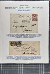 1859/72: Covers (3) with 1859 cover to Moscow franked by 1858 10 kop. ...
