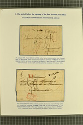 Serbian Pre-Stamp 1823/1866: The 5 Frame Exhibit Collection on leaves ...