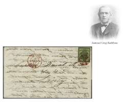 Gr. Adler, farbr. und breit- bis überrandig mit kompletter Randlinie ...