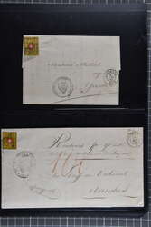1850/54: Lot zwölf Rayonbriefe. Dabei Rayon II (5) inkl. Stein D, ...