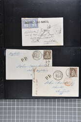 1862/1882: Lot 13 Briefe zu verschiedenen Tarifen nach Grossbritanien ...