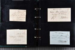1791/1855: Sammlung von 70 vorphilatelistischen Briefen aus dem ...