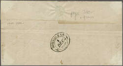 1838 (25. Nov.): "Rte de Charmey", Kursivstp. in schwarz auf ...