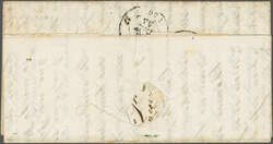 Neuenburg 1844 (23. Okt.): Portobrief von La Chaux-de-Fonds nach ...