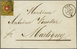 Stein B: Type 23 r/u, farbfr. und breit- bis überrandig, klar und ...