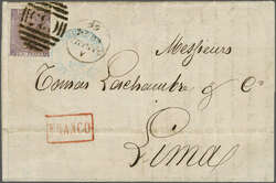 British Post Offices abroad in Panama 1866 (Nov 24): Entire letter to ...