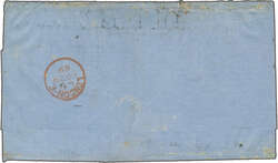 1869 (Nov 2): Outer letter sheet to London franked 1867/70 Chalon ...