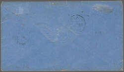 1870 (Feb 21): Double rate envelope from Colombo to Liverpool, ...