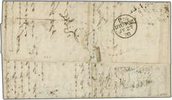 1870 (June 25): Entire to Liverpool, endorsed "Pr Str. "Rangoon" / ...