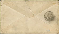 1888 (March 16): Cover to Scotland franked 1881/90 1 d. dull blue, ...