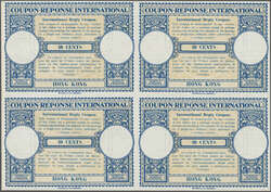 1930s: International Reply Coupon, London type design, Proof for 40 c ...
