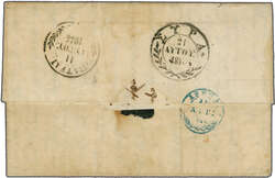 1846 (Aug 22): Prepaid entire letter from Cephalonia to Piraeus ...