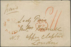 Saint Kitts & Nevis, 1863 (Dec 9): Cover to London bearing fine ...