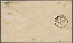 Nevis 1877 (May 12): Cover ex the ´Maynard´ correspondence to New ...