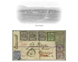 New Republic & Transvaal 1888 (Aug 18): Registered envelope to ...